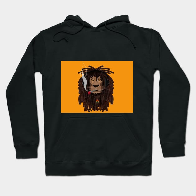 Rastafari Reggae Hoodie by CLASSIC21.ART